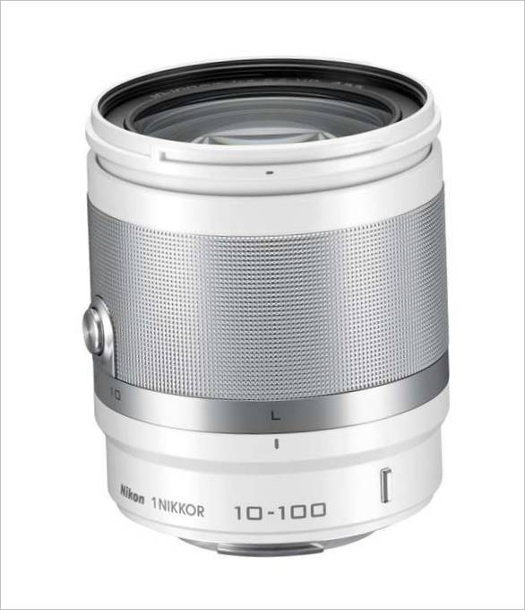 Обектив NIKKOR VR с 10-кратно увеличение 10 - 100 мм - сребърен